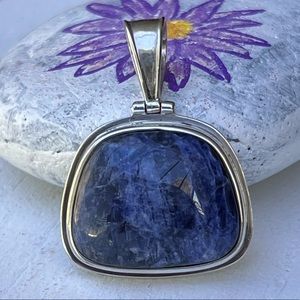 Silpada sterling silver blue Sodalite pendant, Vintage